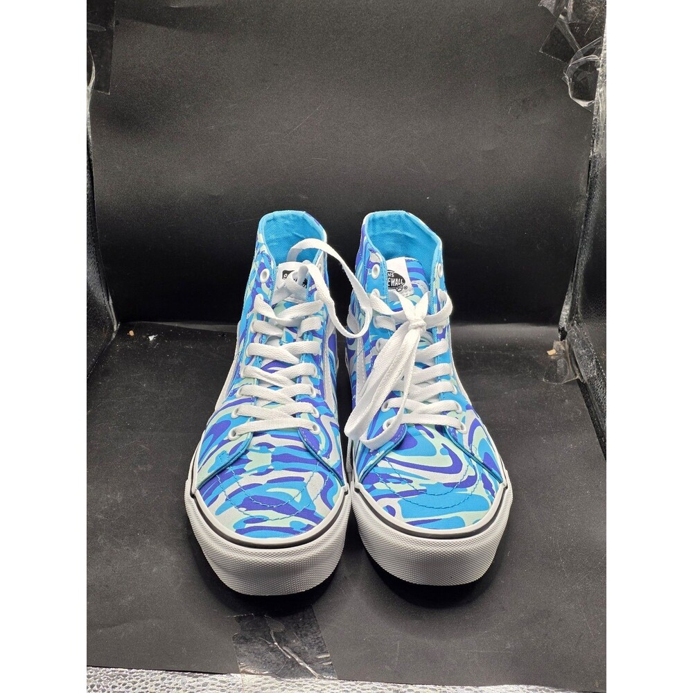 Vans Sk8-Hi Blue Abstract Camo Sneakers – Men’s Size 9 / Women’s 10.5 – NEW